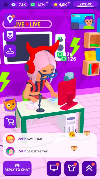 Idle Streamer — Tuber Life screenshot 5
