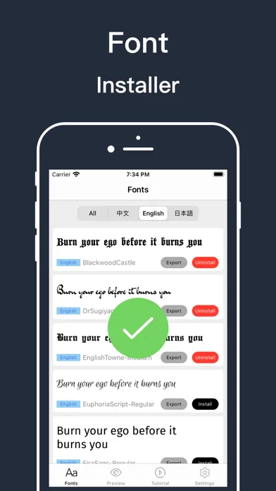 Fonts - Install Font screenshot 1