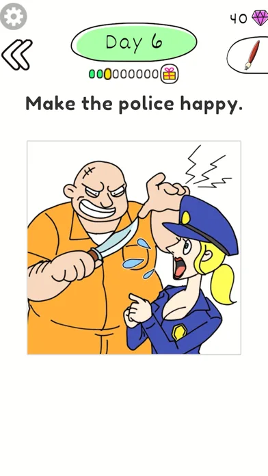 Draw Happy Police: Trivia Game screenshot 1
