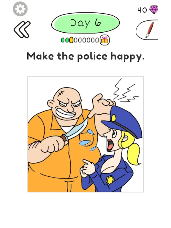 Draw Happy Police: Trivia Game screenshot 4