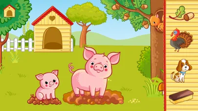 Farm animal pet games for kids screenshot 1