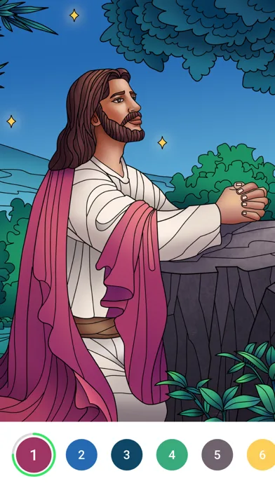Bible Color - Paint by Number screenshot 1
