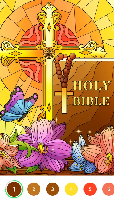 Bible Color - Paint by Number screenshot 2