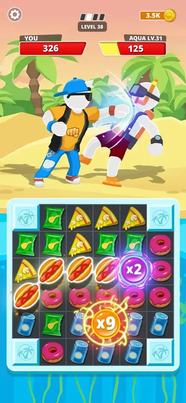 Match Hit - Puzzle Fighter screenshot 1