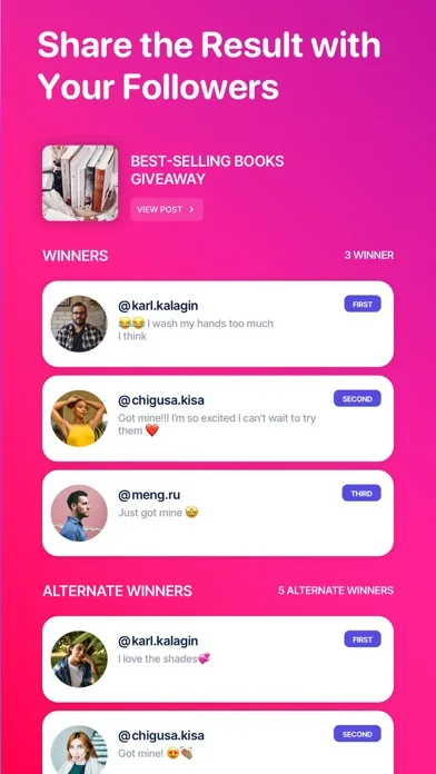 Rafi - Giveaway for Instagram screenshot 4