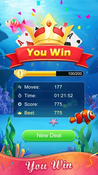 Solitaire Fish Klondike screenshot 4