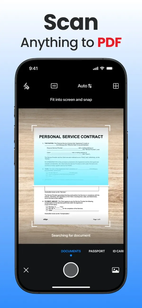 Scanner App - Scan PDF & Docs screenshot 1