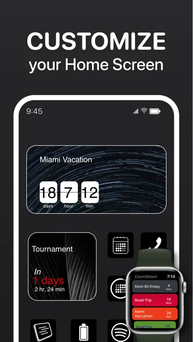 Countdown widget : Day Counter screenshot 2
