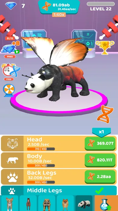 Idle Animal Evolution screenshot 2