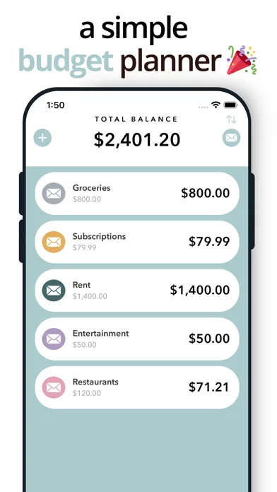 Envy: Envelope Budget Planner screenshot 1