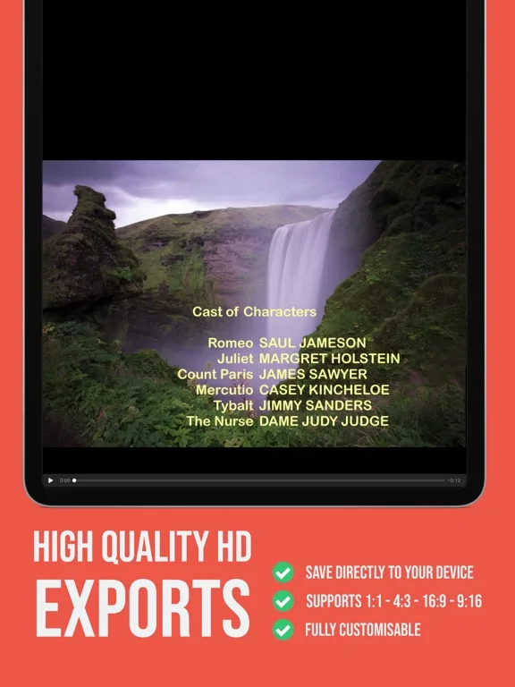 Scrolling Credits Maker screenshot 3