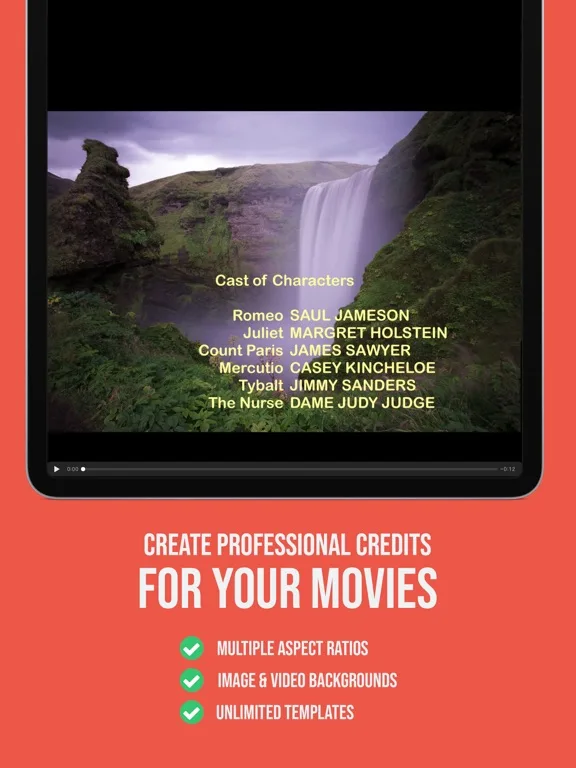 Scrolling Credits Maker screenshot 4