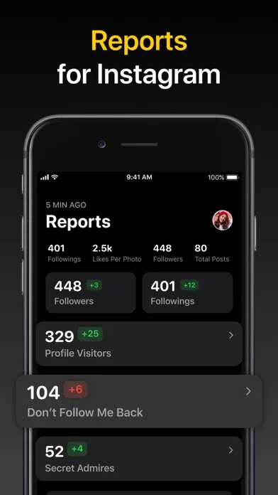 Followers Tracker - Reports screenshot 1