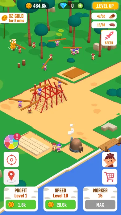 Idle Jungle: Survival Builder screenshot 1