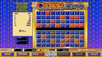 Keno Games with Cleopatra screenshot 2
