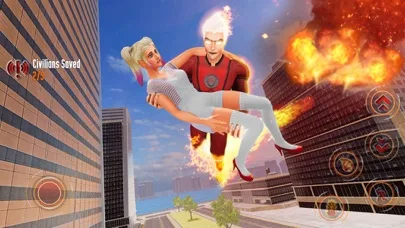 Flying Fire Captain Hero Game screenshot 1