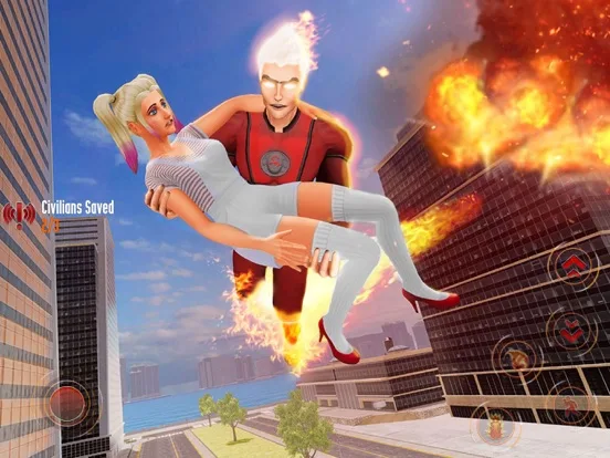 Flying Fire Captain Hero Game screenshot 5