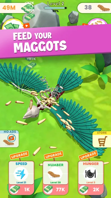 Idle Maggots - Simulator Game screenshot 1