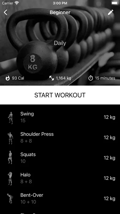Kettlebell Home Workout screenshot 1