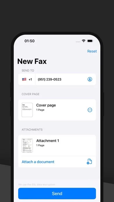 FAX from iPhone - Send Doc screenshot 2