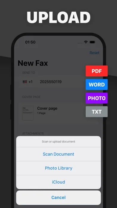 FAX from iPhone - Send Doc screenshot 4