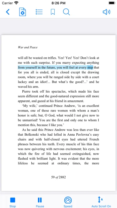 PDF Docs Voice Aloud Reader HD screenshot 1