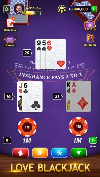 BlackJack by Murka: 21 Classic screenshot 4