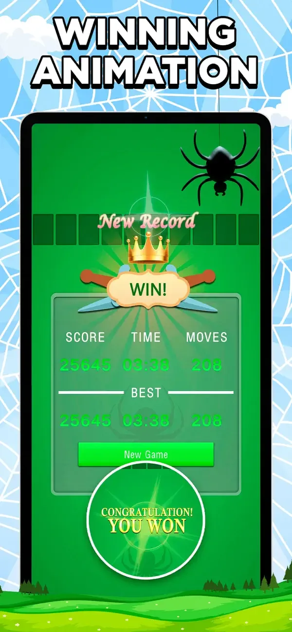 Spider Solitaire: Suit Master screenshot 1