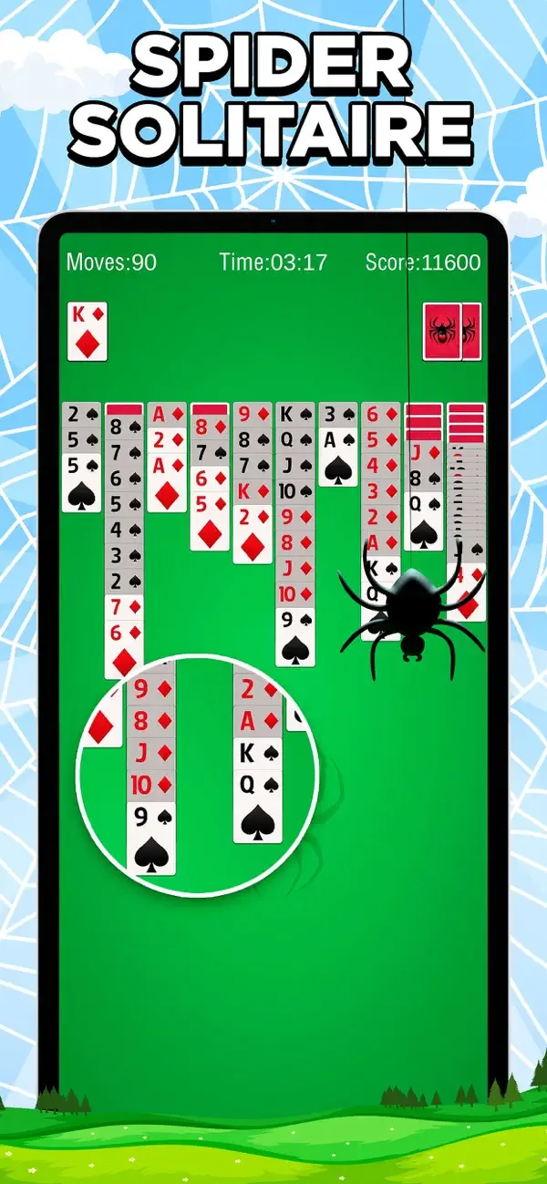 Spider Solitaire: Suit Master screenshot 2