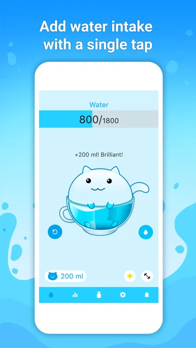 Watercat: drink reminder screenshot 1