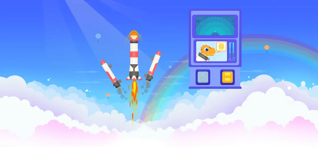 Dinosaur Rocket Games for kids screenshot 3