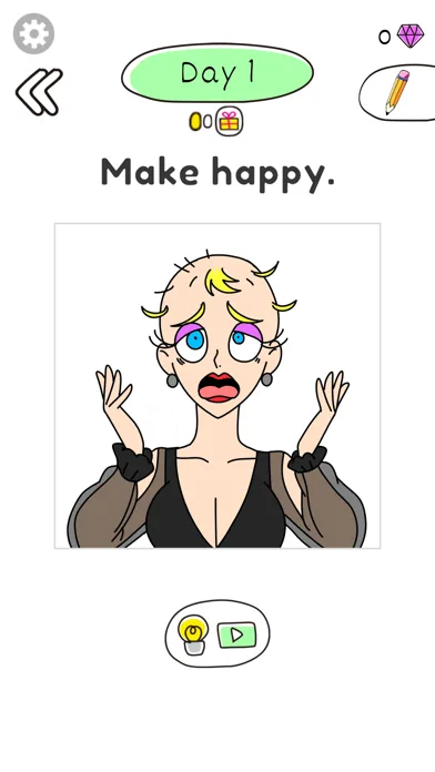 Draw Happy Beauty:Drawing Game screenshot 1