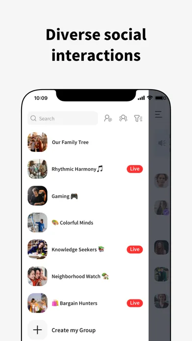 Fambase: Live & Group Chat screenshot 1