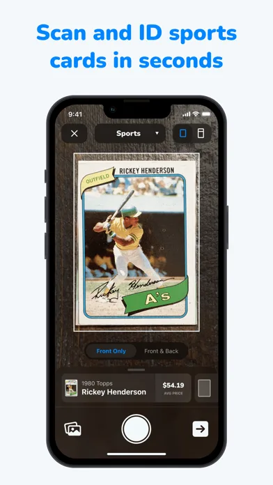 CollX: Sports Card Scanner screenshot 1