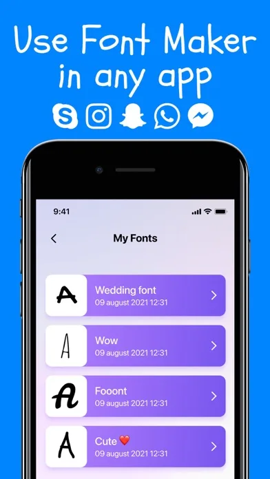 Font Maker: Cursive Keyboard screenshot 5