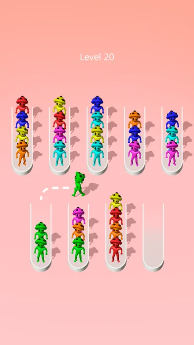 Crowd Sort: Color Sorting Game screenshot 1