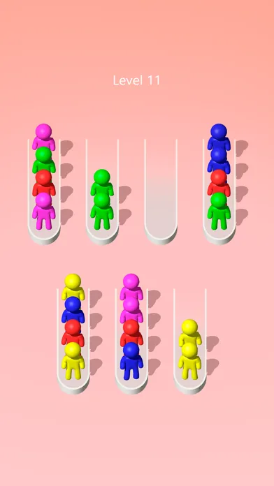 Crowd Sort: Color Sorting Game screenshot 2