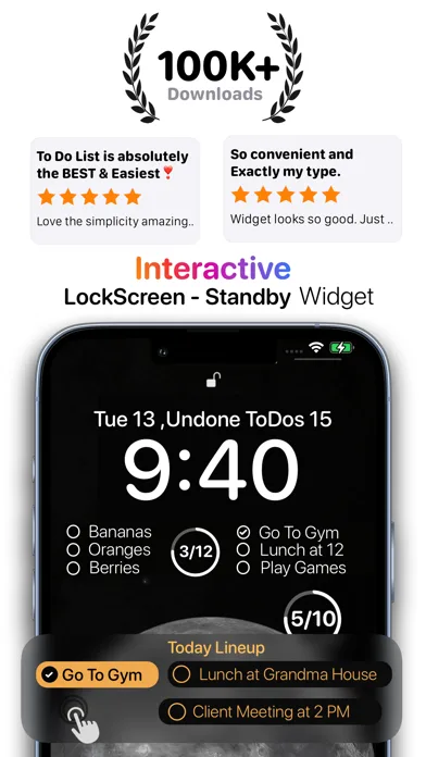 To Do List Widget - Simple screenshot 1