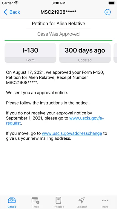 Case Tracker for USCIS Status screenshot 2