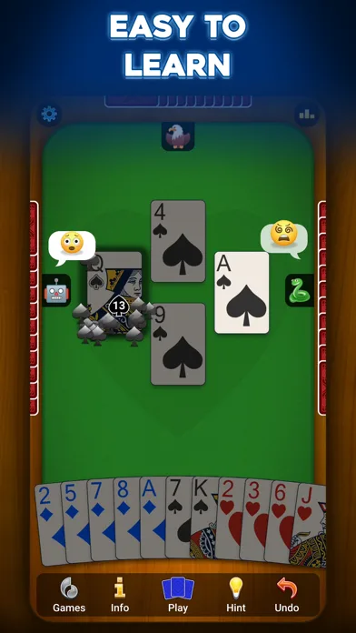 Hearts: Card Game+ screenshot 1