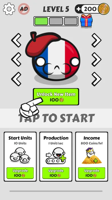 Country Balls Io: Battle Arena screenshot 2