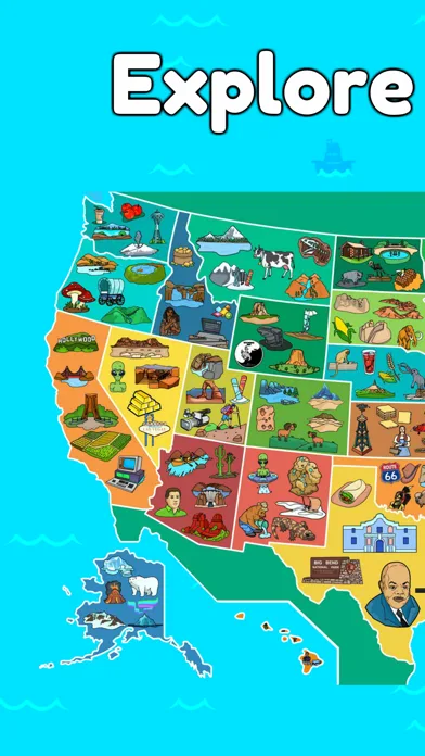 USA Map: Kids Geography Games screenshot 1