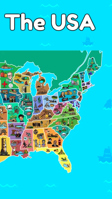 USA Map: Kids Geography Games screenshot 2