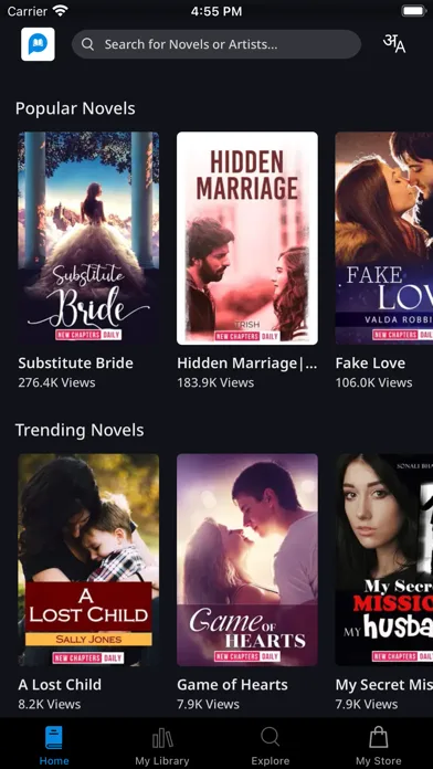 Pocket Novel screenshot 1