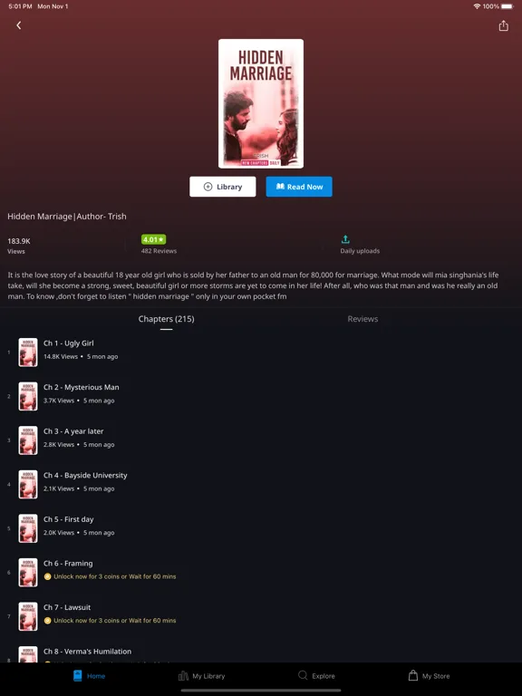 Pocket Novel screenshot 5