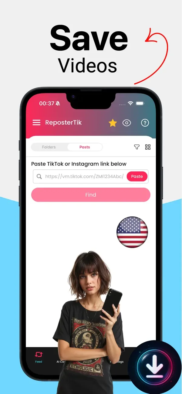 ReposterTik - Save Video screenshot 1