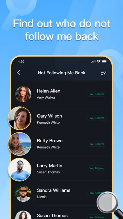 Followers Tracker Lite screenshot 1