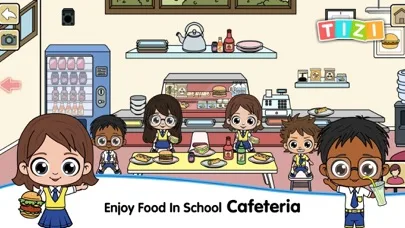 My Tizi School Cafe World Game screenshot 2