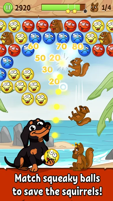 Crusoe Squeaky Ball Bubble POP screenshot 2