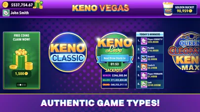 Keno Vegas - Casino Games screenshot 2